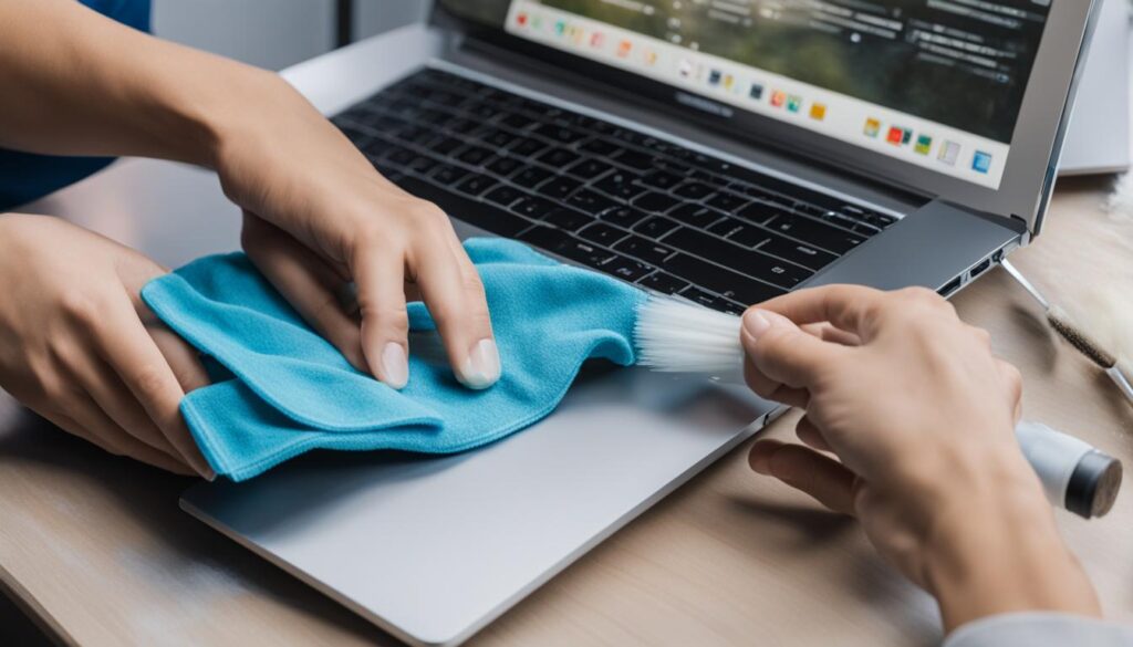 how to clean laptop screen